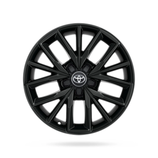 17" 5-Triple Spoke Black Alloy Wheel 0