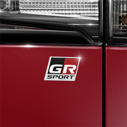 Emblemat specjalnej wersji „GR Sport” na klapie bagażnika 0