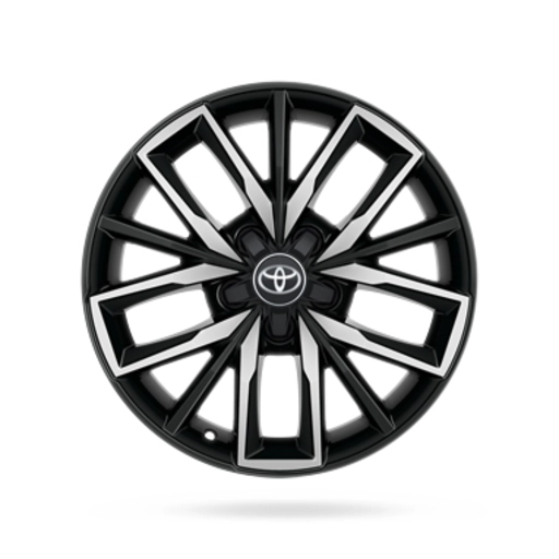17" 5-Triple Spoke Black Machined Alloy Wheel 0