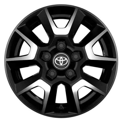 Alu-naplatak 16" - crni, mašinski obrađen 0