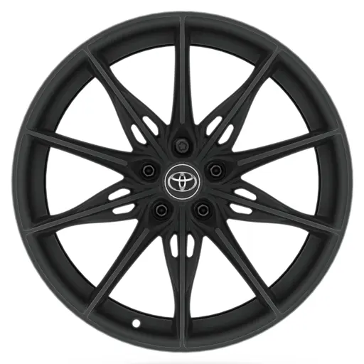 19" mattsvarta lättmetallfälgar (10-ekrade) 0