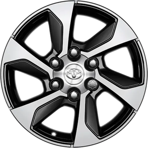 17-դյույմանոց սև ալյումինե անվասկավառակ, դիզայնը՝ 6 ճաղ 0