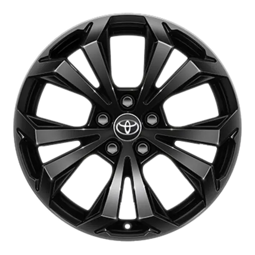 18" black painted alloy wheels (5-double-spoke) 0