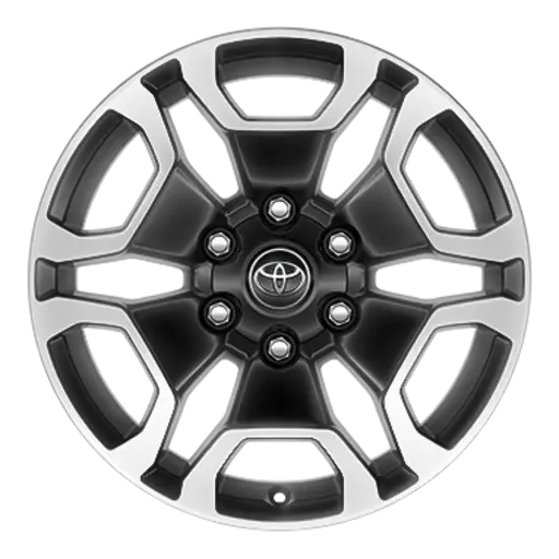 18" svartar álfelgur með vélunnu yfirborði (6 arma) 0